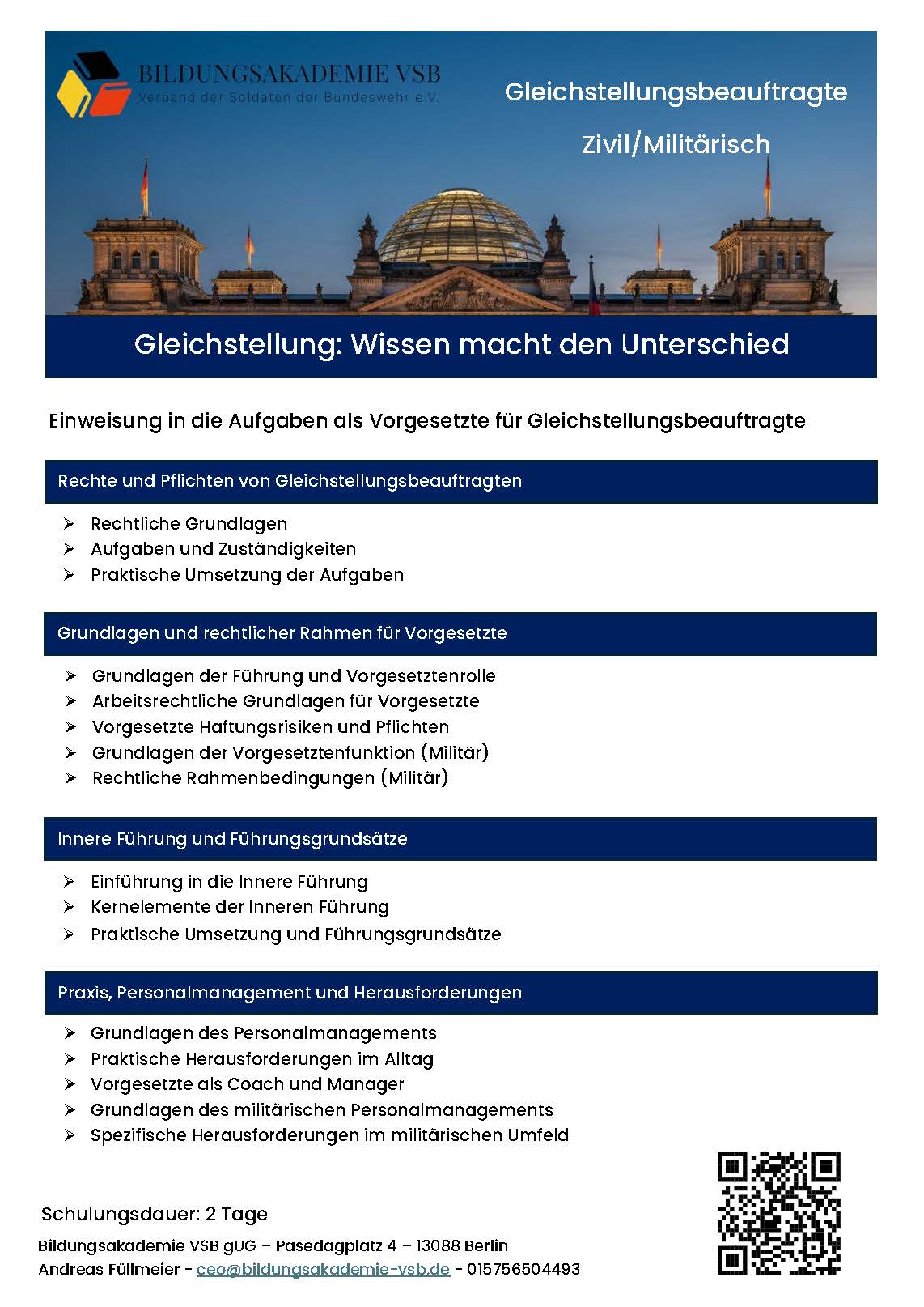 Einweisung in die Aufgaben von Vorgesetzten